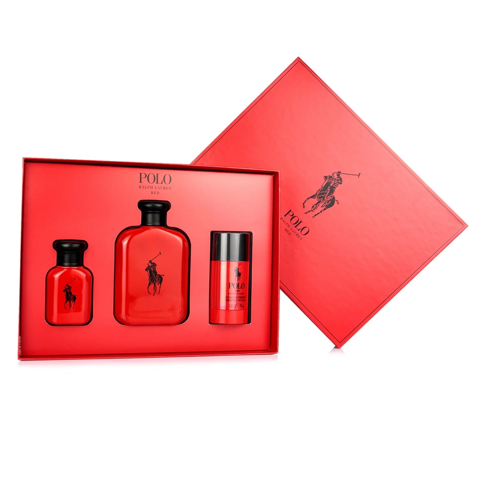 Polo Red para hombre / SET - 125 ml Eau De Toilette Spray