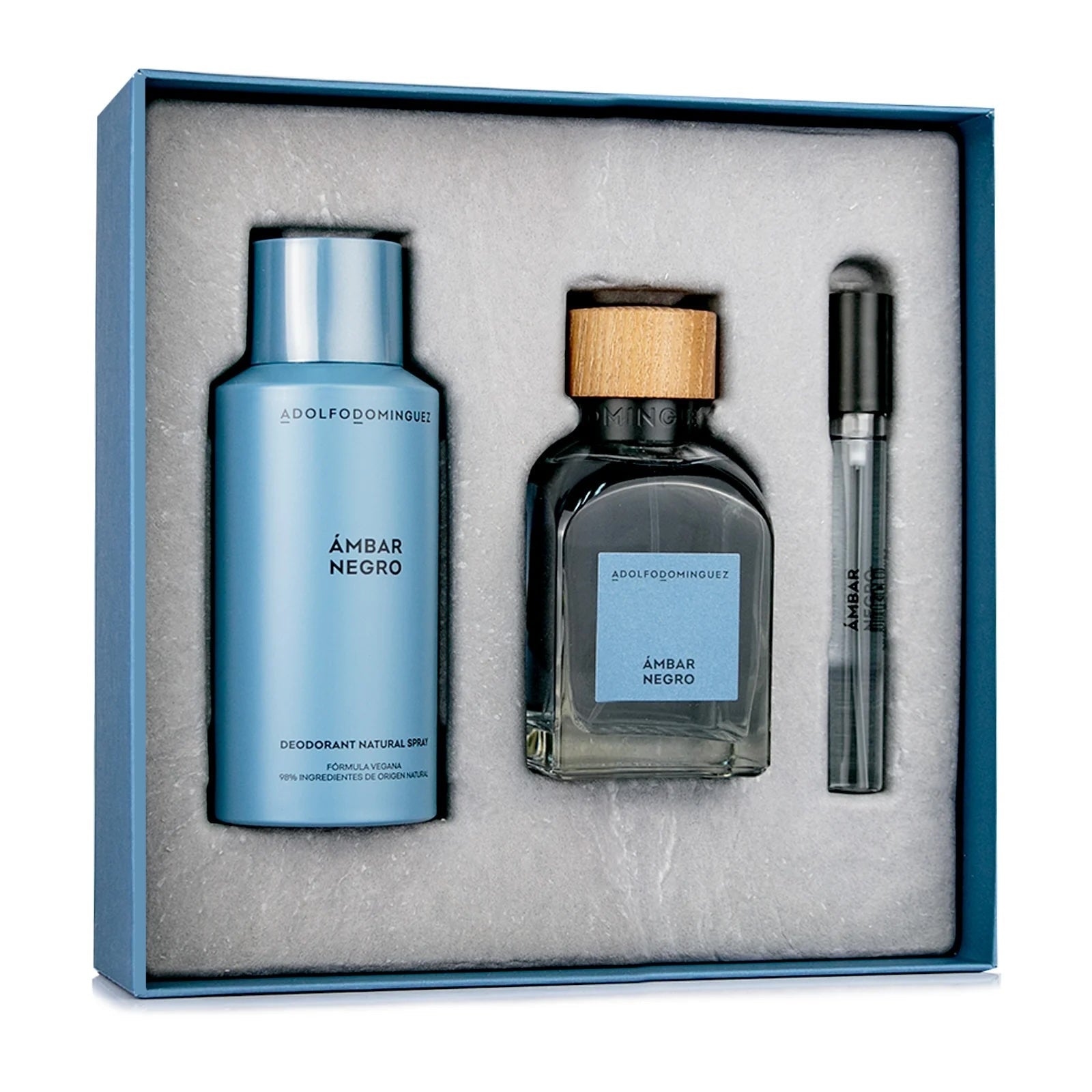 Ámbar Negro para hombre / SET - 120 ml Eau De Toilette Spray