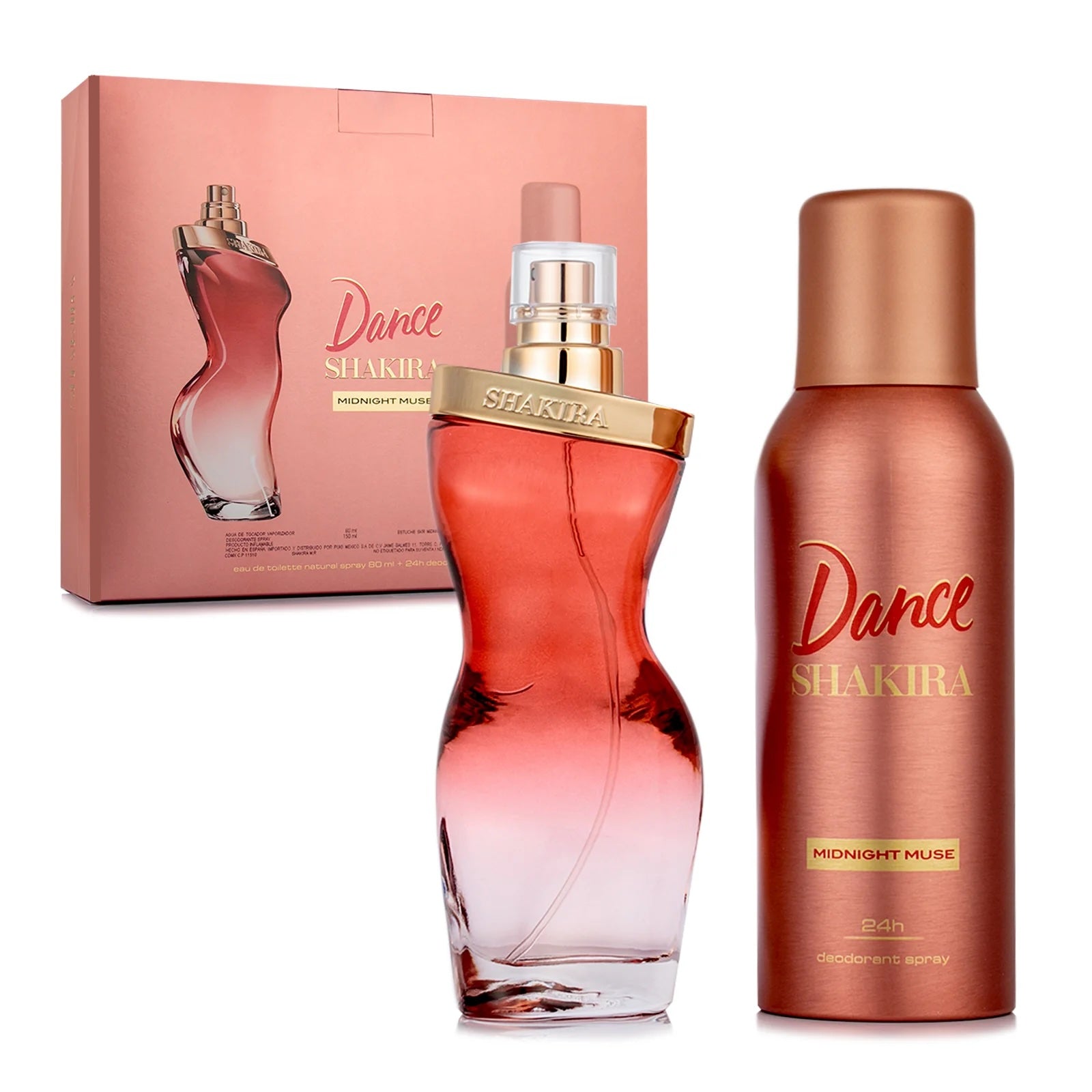 Shakira Dance Midnight Muse para mujer / SET - 80 ml Eau De Toilette Spray