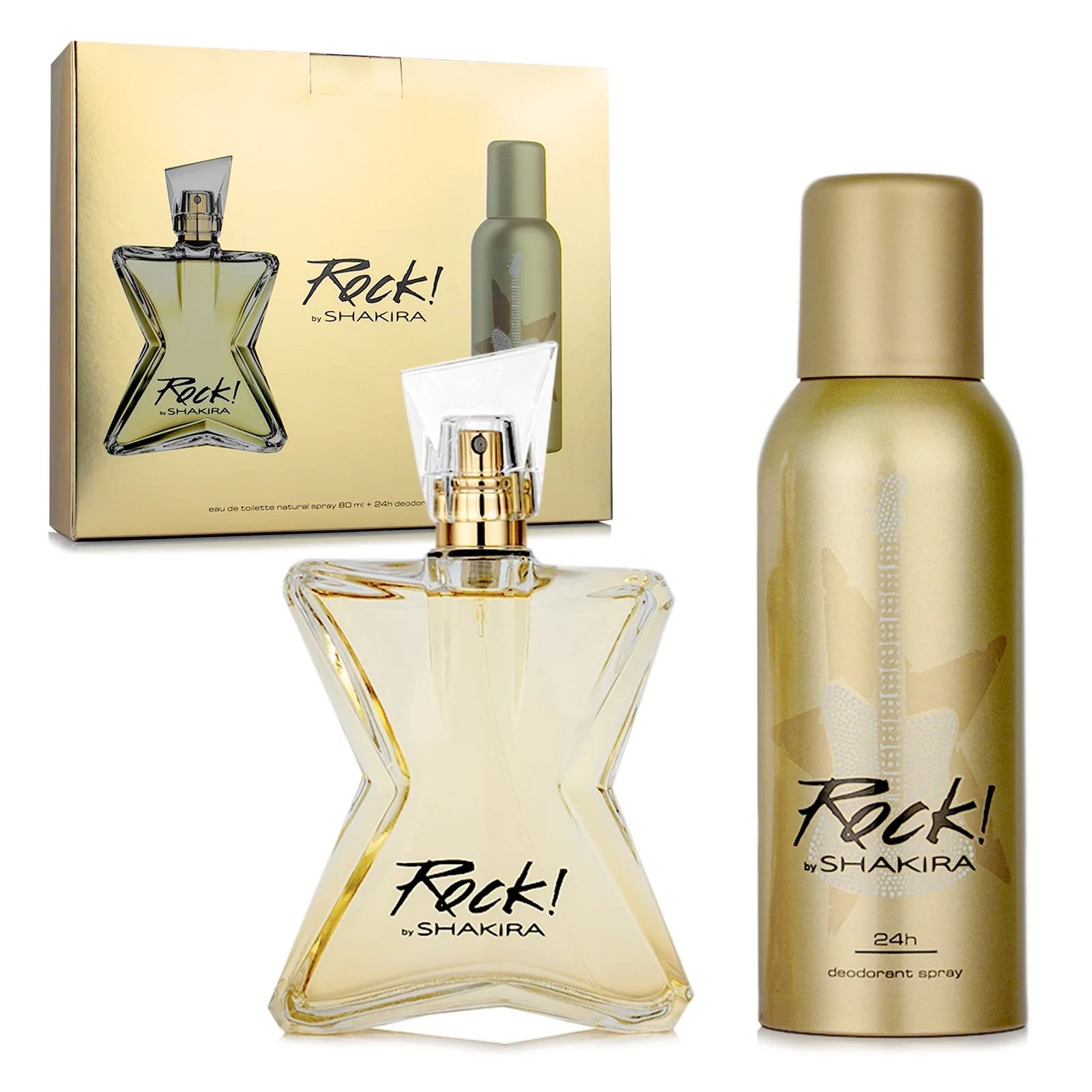 Shakira Rock para mujer / SET - 80 ml Eau De Toilette Spray