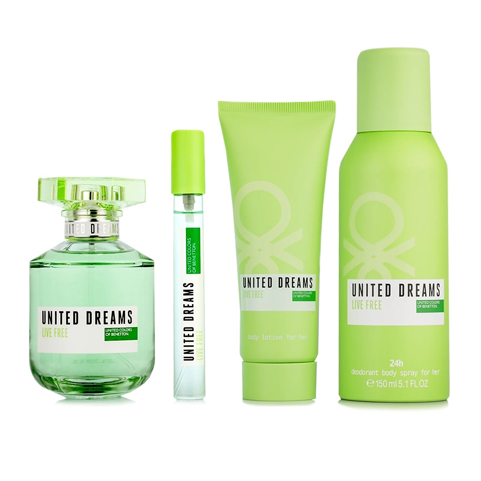 United Dreams Live Free para mujer / SET - 80 ml Eau De Toilette Spray